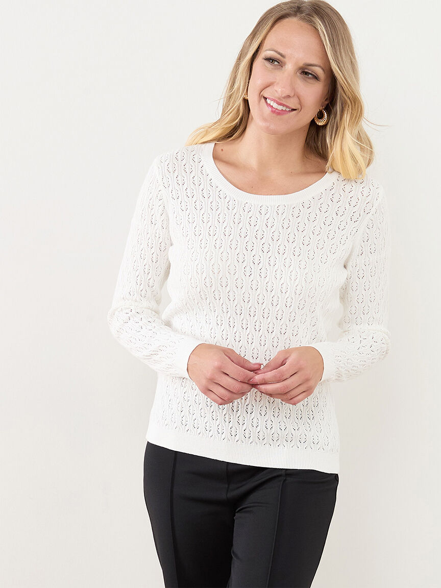 Open neck jumper top