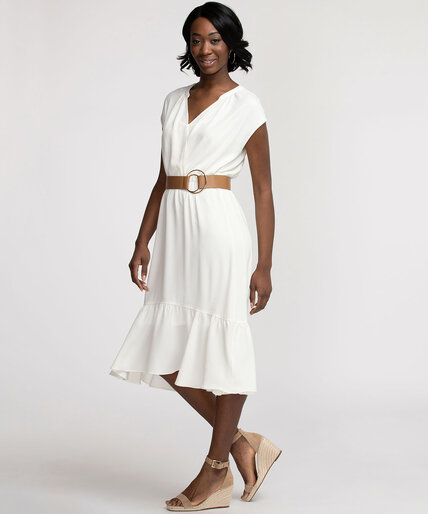 Belted High-Low Dress Image 1