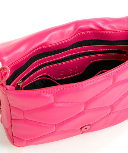 Pink Quilted Purse Image 3