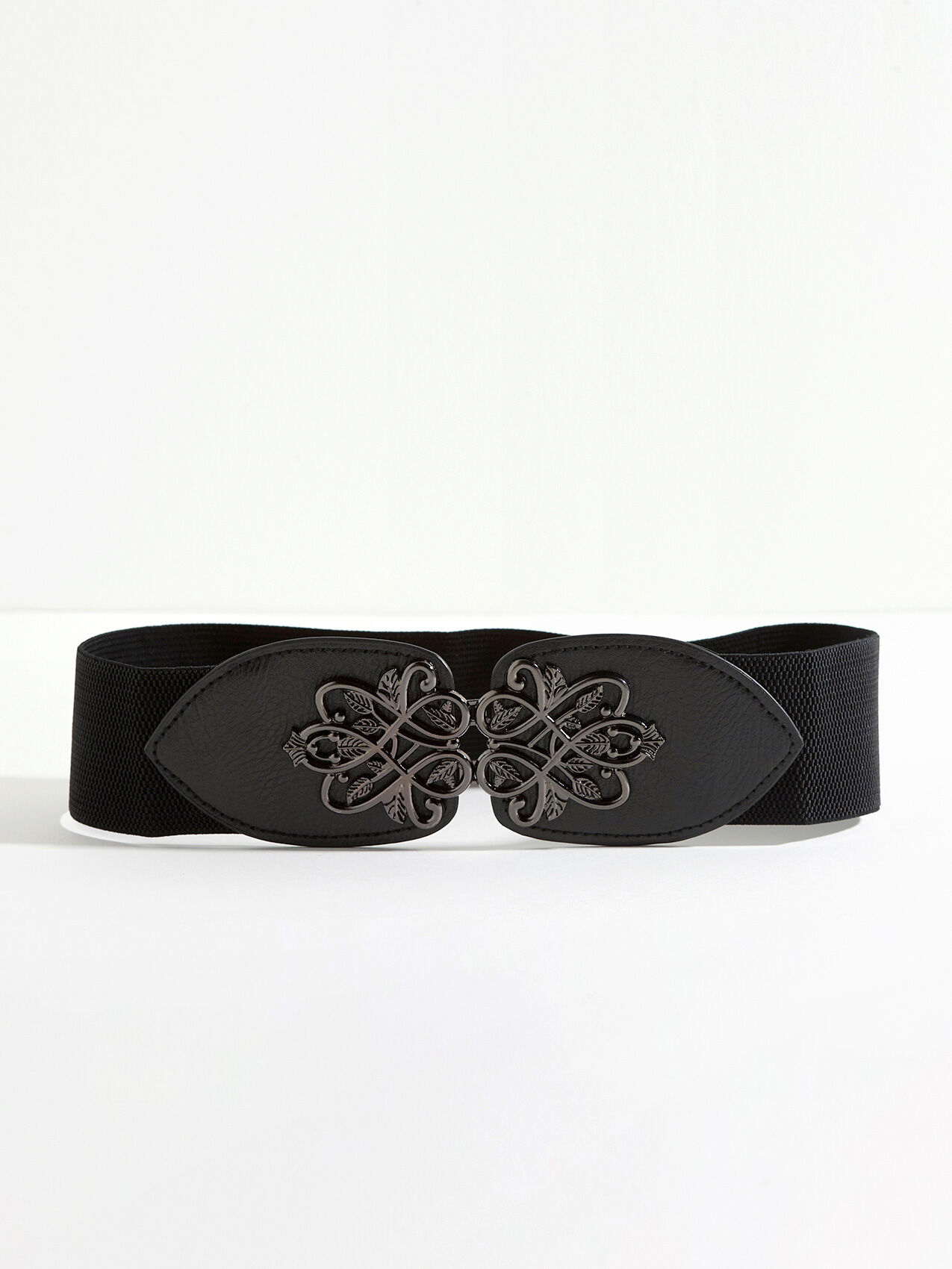 Stretch Belt with Vintage-Style Buckle Cleo 4000010439