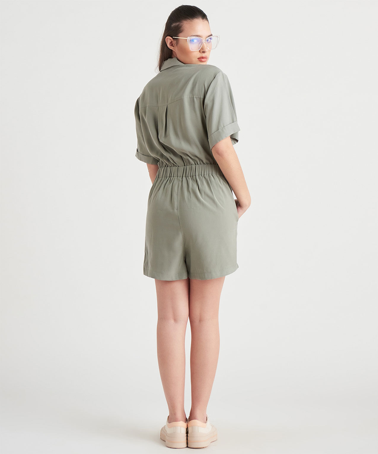 Dex Black Tape Tencel Utility Romper Cleo 4000005646