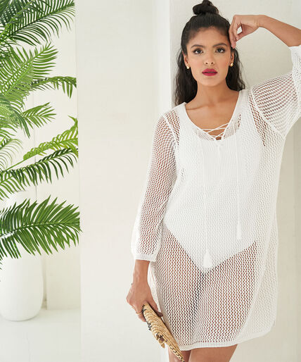 Open Mesh Beach Cover-Up Image 1