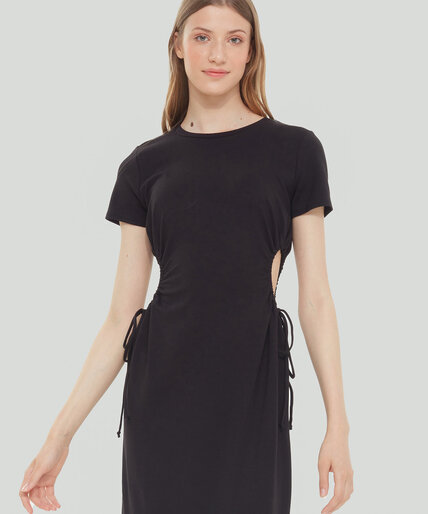 Dex/Black Tape Cutout Dress Image 4