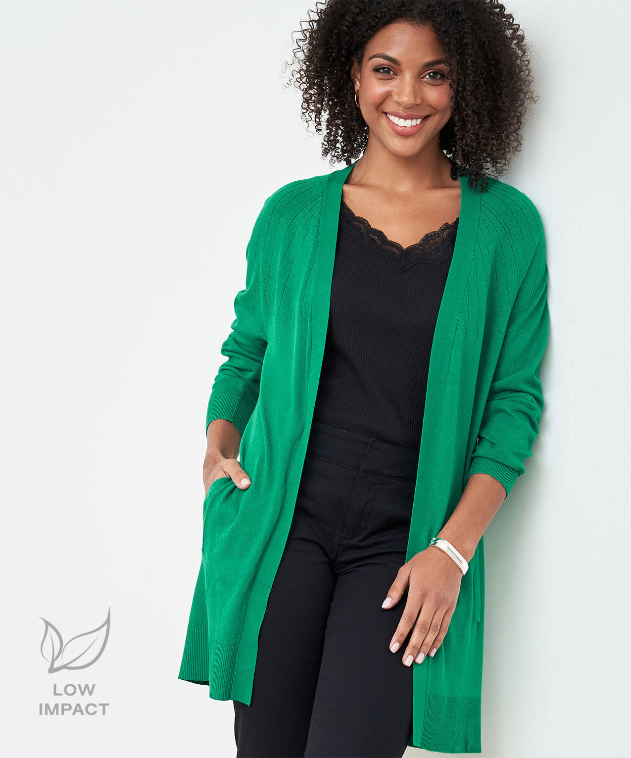 Pointelle cardigan next sales