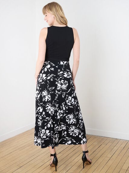 Floral Print Knit Maxi Dress Image 5