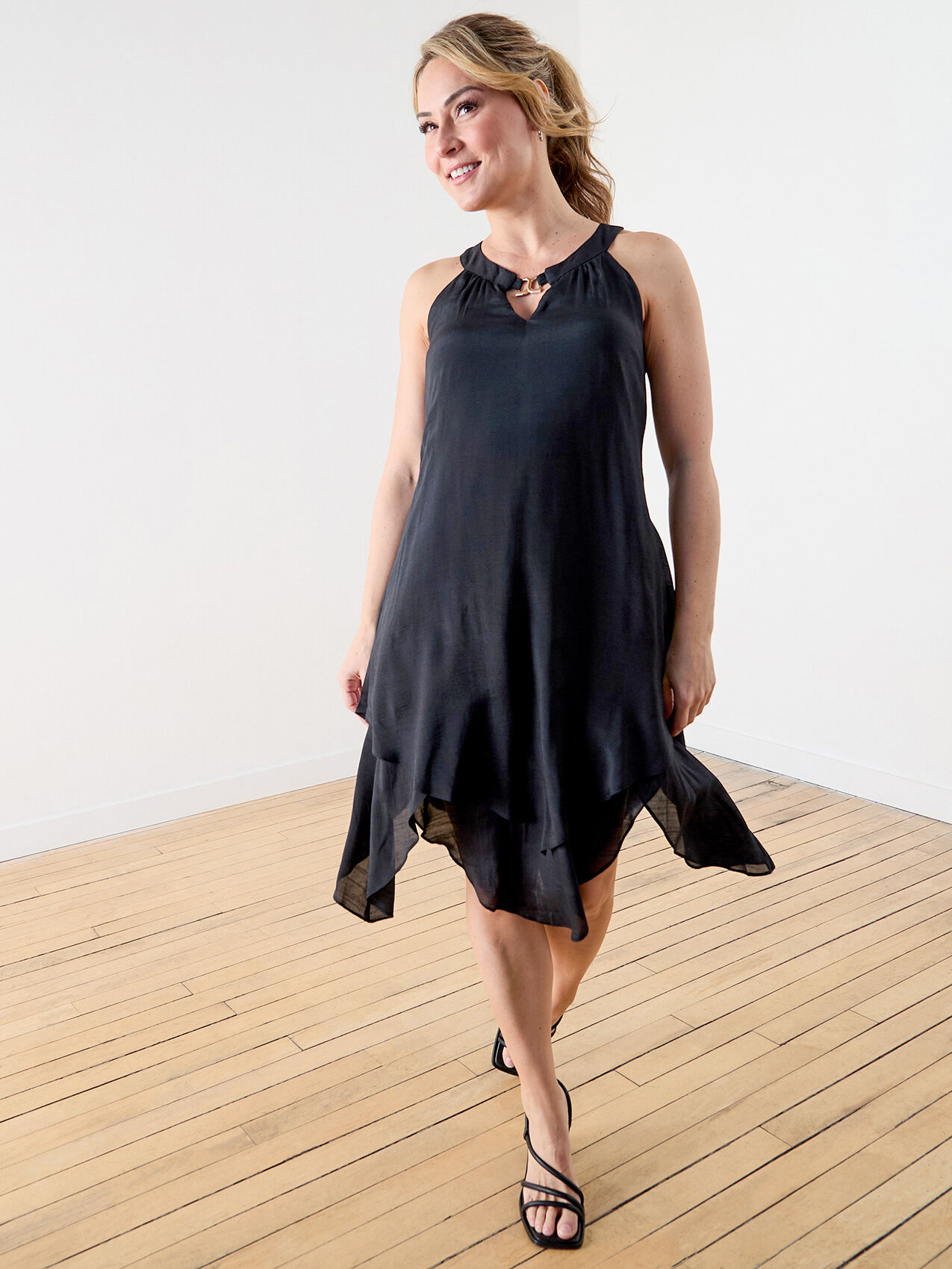 Gauze midi dress cheap