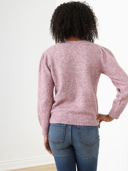 Petite Button-Shoulder Pullover Sweater Image 5