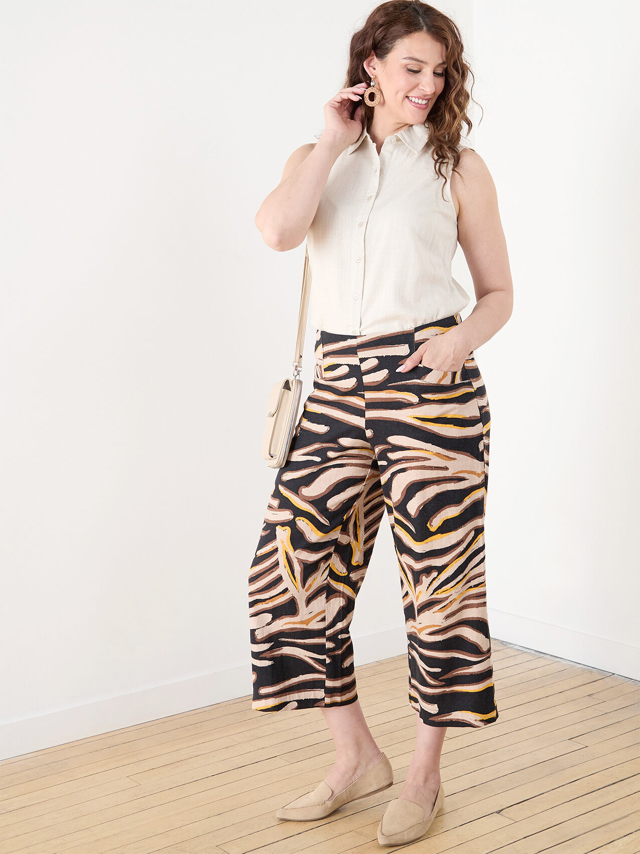 Full leg crop pants clearance