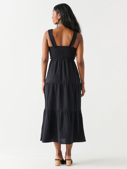 Cotton Sleeveless Tiered Maxi Dress by Dex Image 3