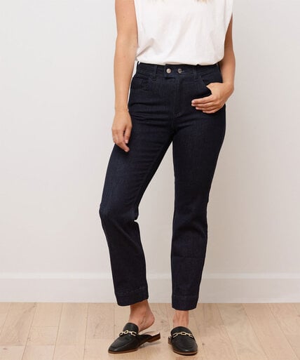 Emily Slim Crop Classic Rise Yoga Jeans Image 2