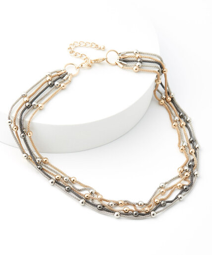Short Multi-Strand Necklace Image 4