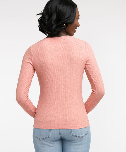 Button Detail Long Sleeve Top Image 3