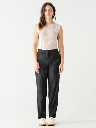 Mid Rise Straight Leg Pant by Black Tape
