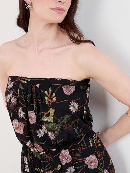 Embroidered Floral Jumpsuit Image 4