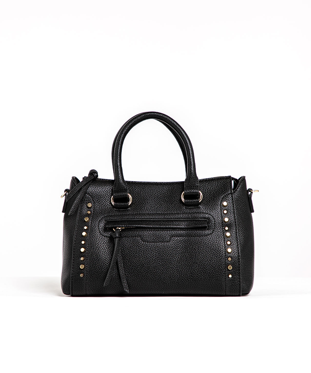 Black Gold Studded Handbag Cleo 4000003679