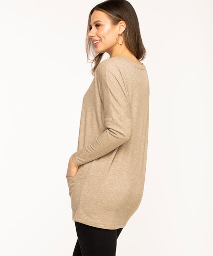French Terry Long Sleeve Tunic Image 3