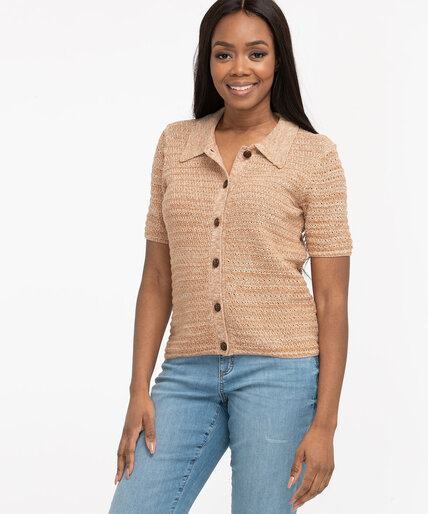 Collared Button Front Cardigan Image 1