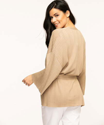 Open Front Belted Cardigan Image 2