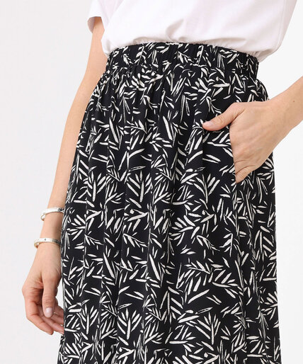 Pebble Crepe Maxi Skirt Image 5