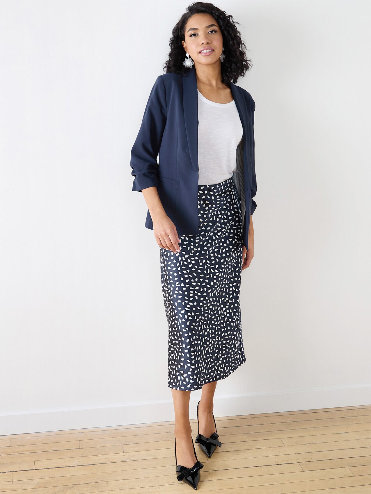 Petite Satin Midi Skirt Cleo 4000009729