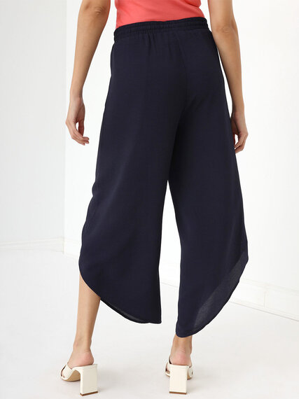 Bubble Crepe Pull-On Tulip Pant Image 3
