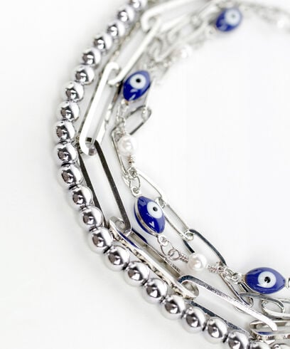 Silver Multi-Chain Bracelet