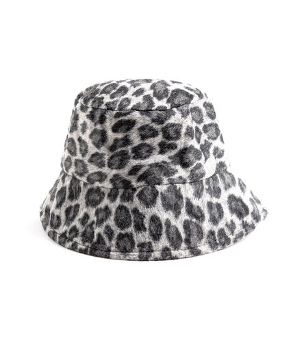 Leopard Felt Bucket Hat Image 1