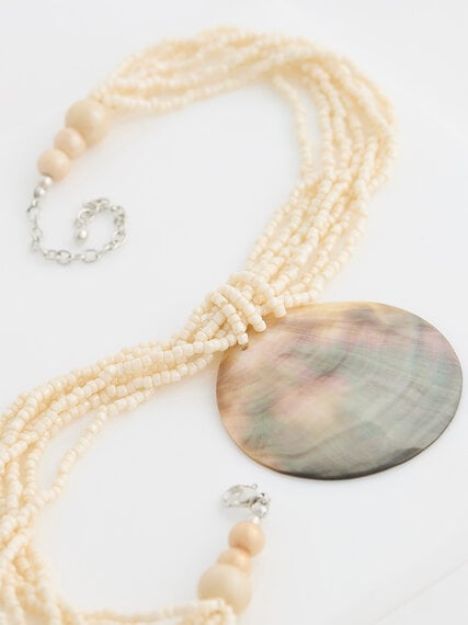 Natural Shell Sea Bead Short Necklace Image 5