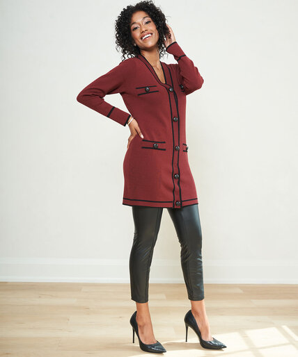 Long Button Front Cardigan Image 1