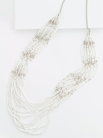 Sea Bead Long Multi Layer Necklace Image 4