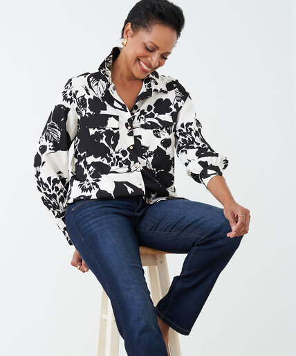 Collared Button Front Shirt Image 5