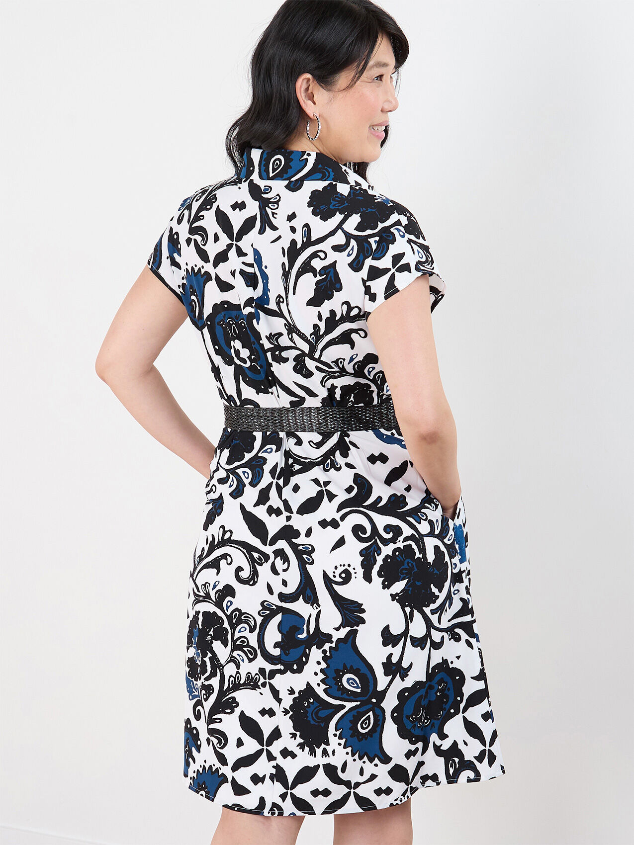 Below the knee shirt dress top
