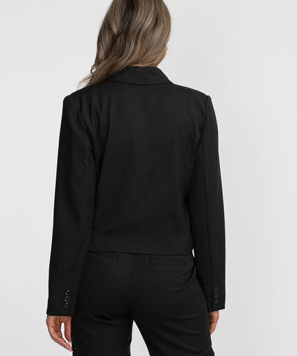 Cropped Double Breasted Blazer Image 4