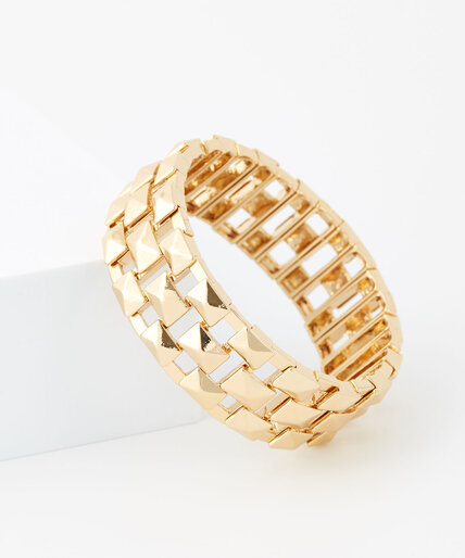 Gold Link Stretch Bracelet Image 1