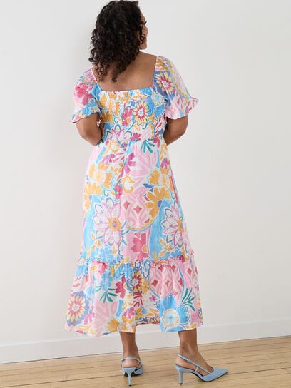 Petite Multi Print Maxi Dress by Luxology