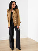 Open Military Blazer in Toffee