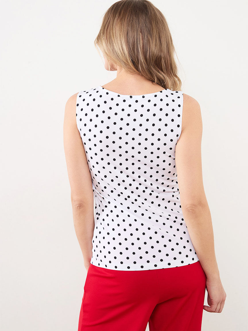 Sleeveless Double Layer Knit Top Cleo 4000011346