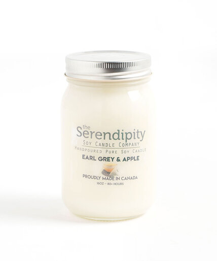 Earl Grey & Apple Soy Candle Image 3