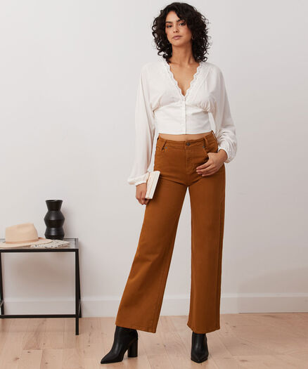 Yoga Jean Lily Wide Leg, Canelle Yoga Jean Lily Wide Leg, Canelle