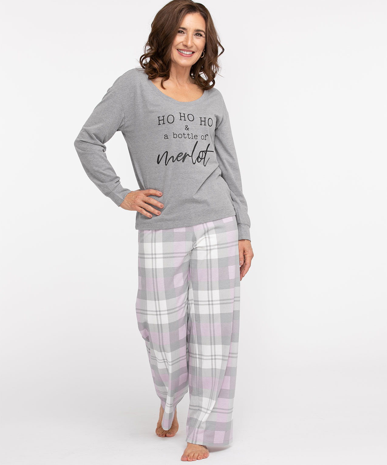 Scoop Neck Wide Leg Pajama Set Cleo 4000004225