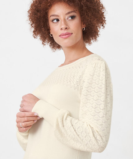 Low Impact Pointelle Sweater Image 5