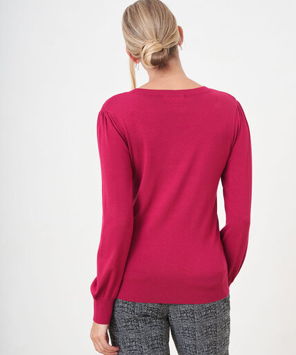 Low Impact Studded Gemstone Sweater Image 5