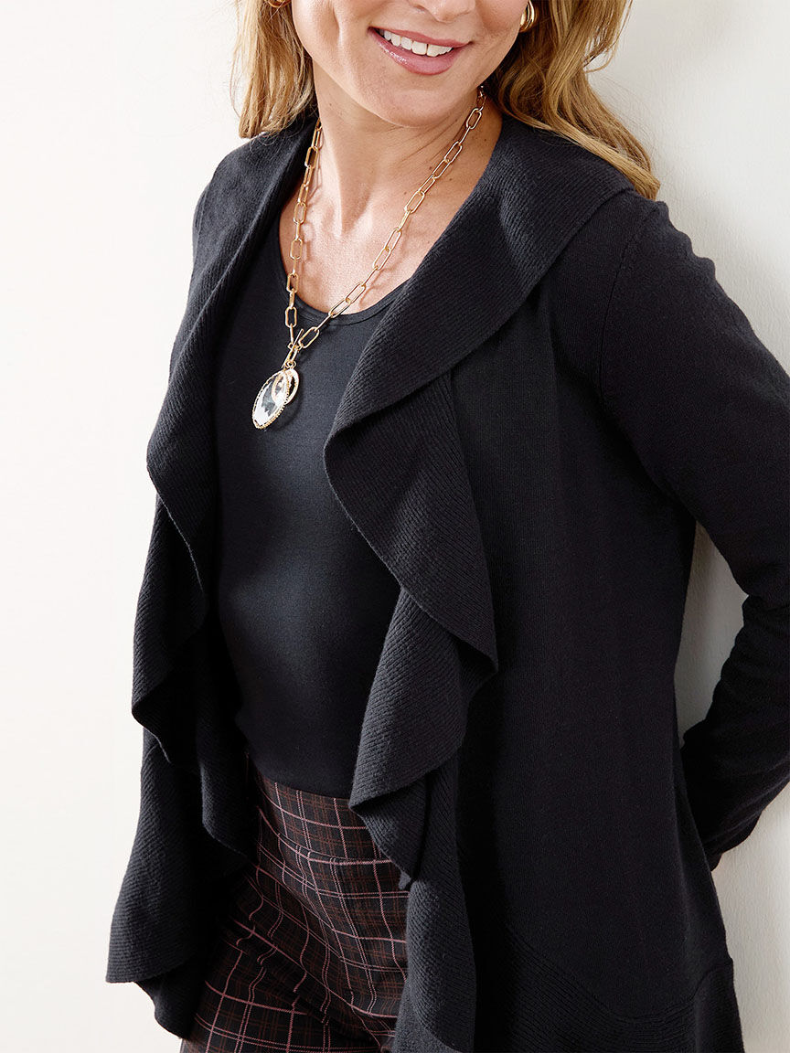 Petite waterfall cardigan best sale