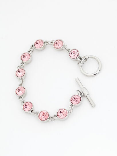 Pink Genuine Crystal Bracelet