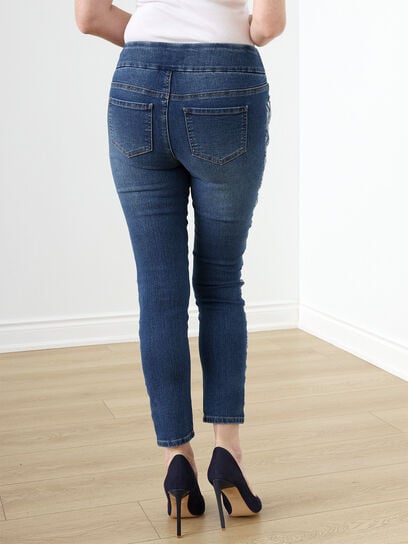 Side Trim Ankle Jeans 