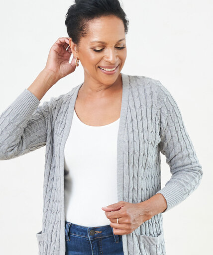 Cable Knit Cardigan Image 3