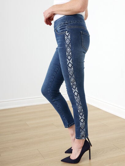 Side Trim Ankle Jeans by GG Jeans