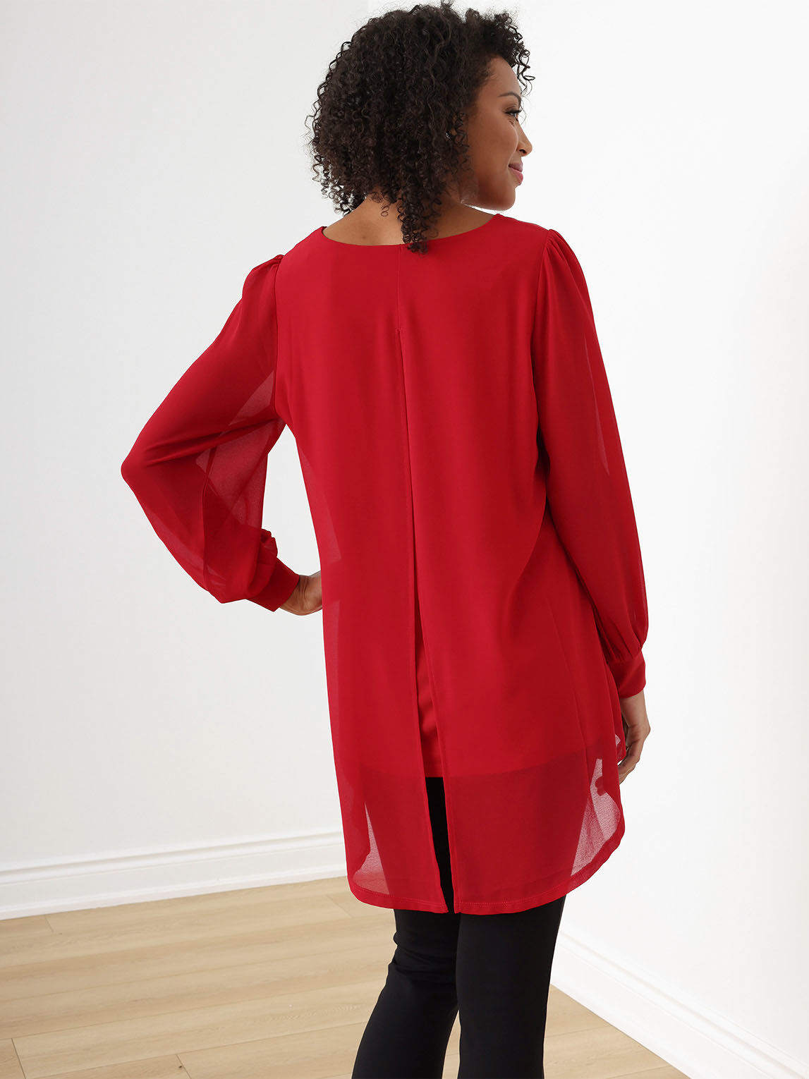 Chiffon back top new arrivals