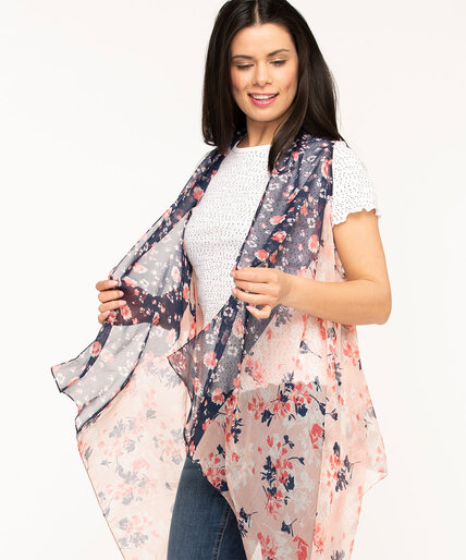 Soft Floral Sleeveless Cover-Up Image 5