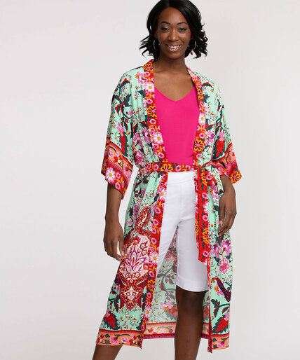 Printed Midi Kimono Image 3